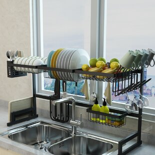 Kitchen sink discount corner storage rack